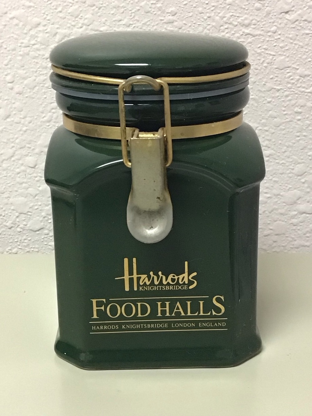 Vintage Harrods Food Halls Collectible Ceramic Cannister